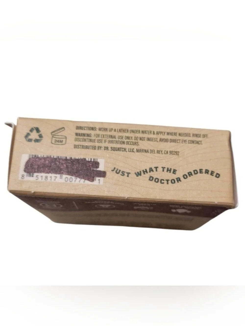 Lot Of 5 ​NEW Dr. Squatch Wood Barrel Bourbon Natural Soap Bar 5 oz Medium Grit